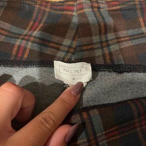 Fall Colors Plaid Straight Leg Pants